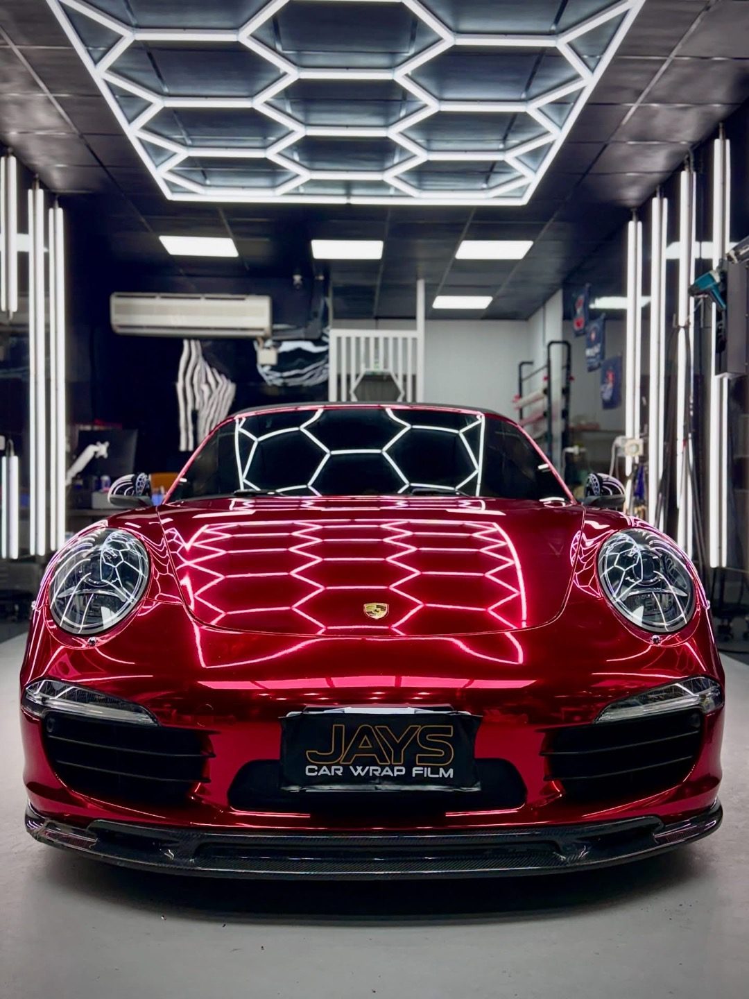 Porsche 911 高亮電鍍紅